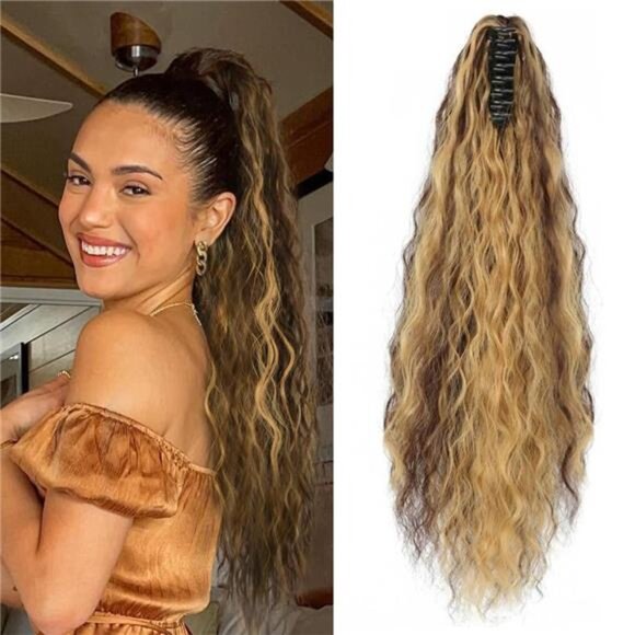 22" Claw Clip Ponytail Extension for Women
